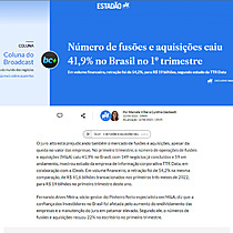 Nmero de fuses e aquisies caiu 41,9% no Brasil no 1 trimestre